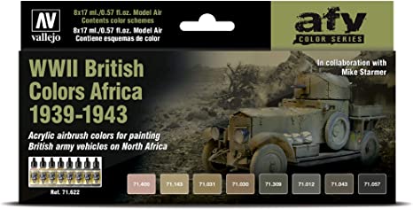 WWII British Colors Africa 1939-1943