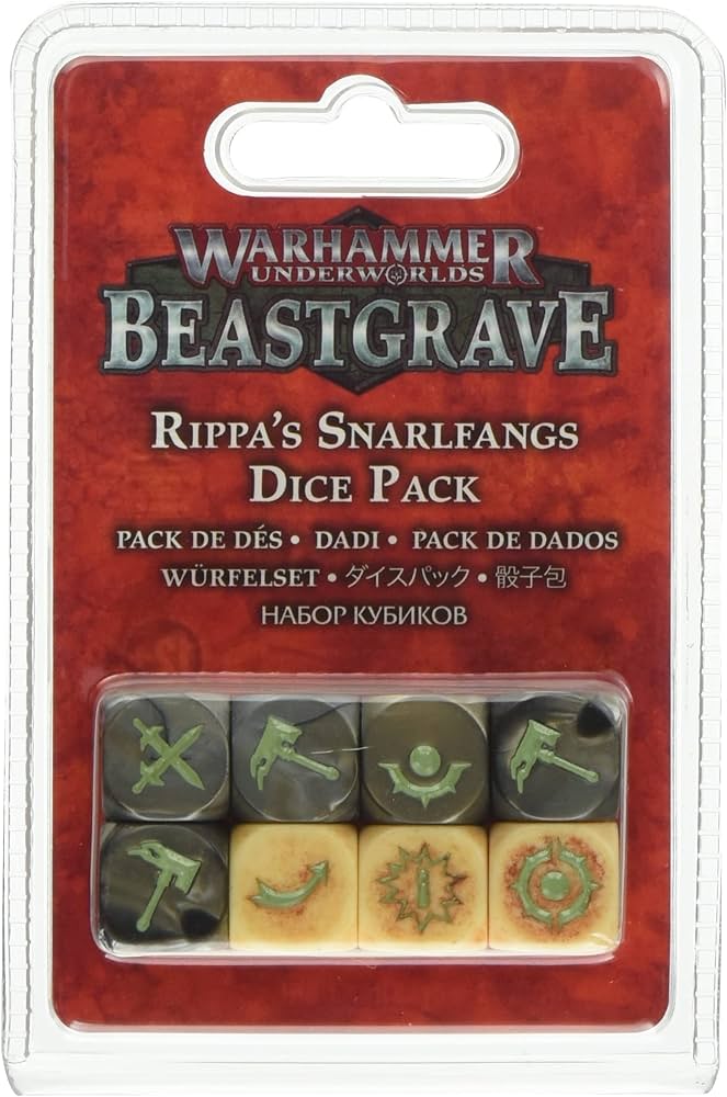 WARHAMMER UNDERWORLDS BEASTGRAVE DICE SET: RIPPA’S SNARLFANGS