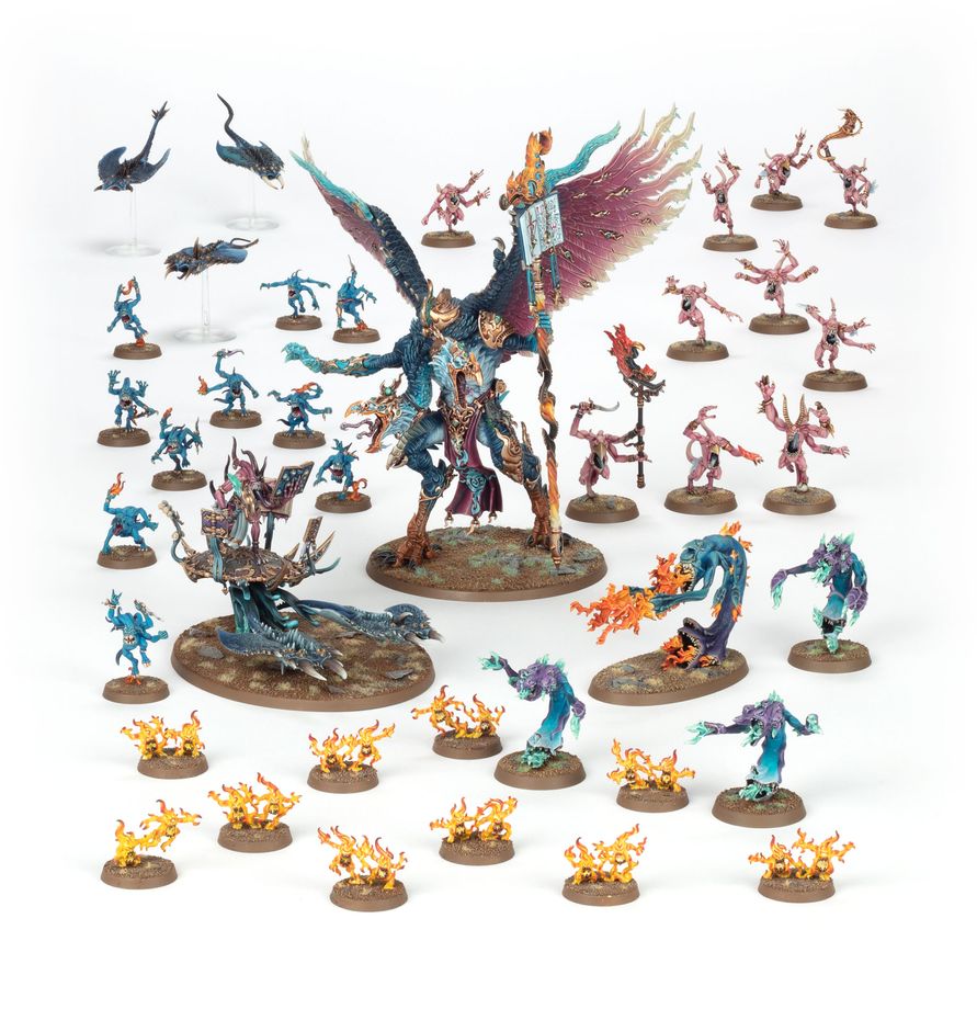 AGE OF SIGMAR BATTLEFORCE: DISCIPLES OF TZEENTCH WARPFLAME CAVALCADE
