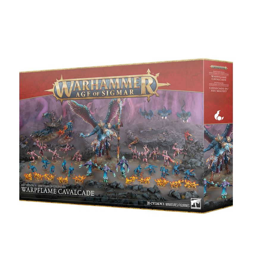 AGE OF SIGMAR BATTLEFORCE: DISCIPLES OF TZEENTCH WARPFLAME CAVALCADE