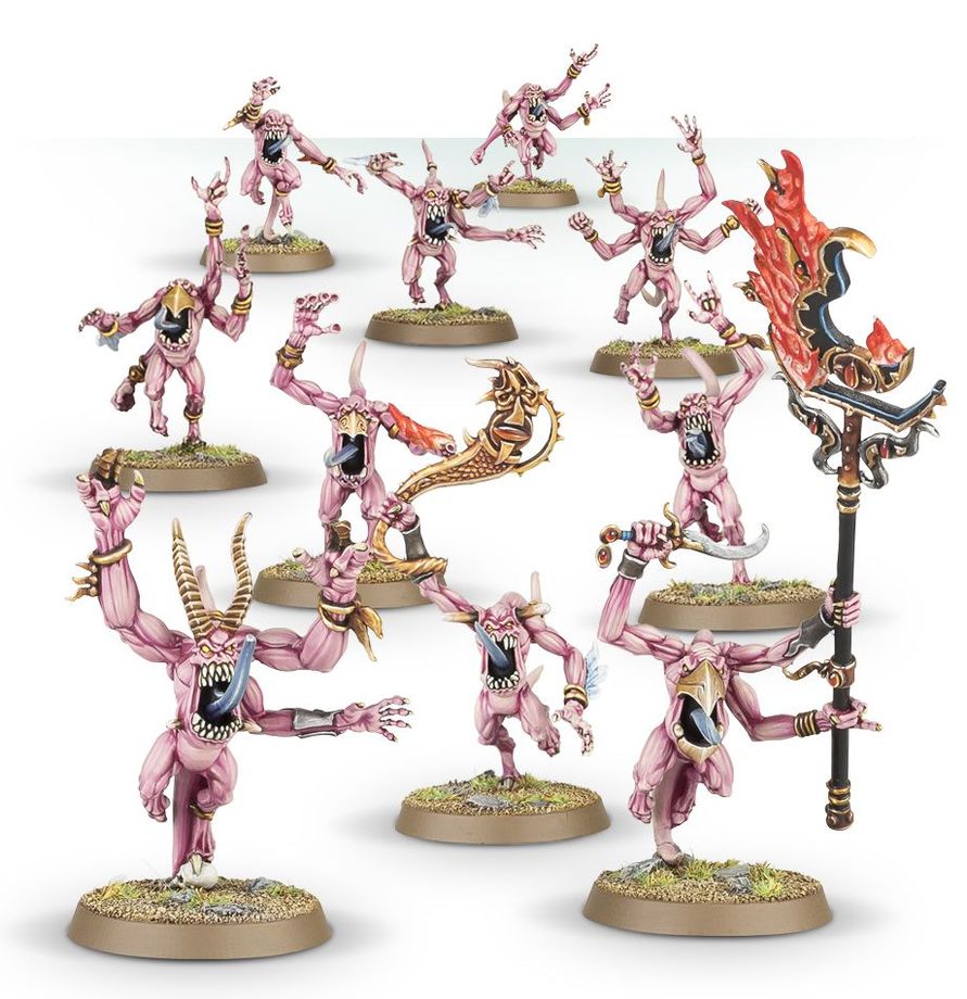 AGE OF SIGMAR BATTLEFORCE: DISCIPLES OF TZEENTCH WARPFLAME CAVALCADE