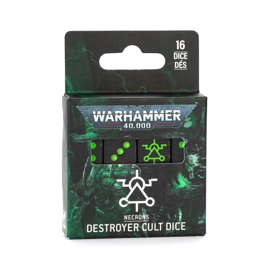 WARHAMMER 40000 DICESET: NECRONS DESTROYER CULT