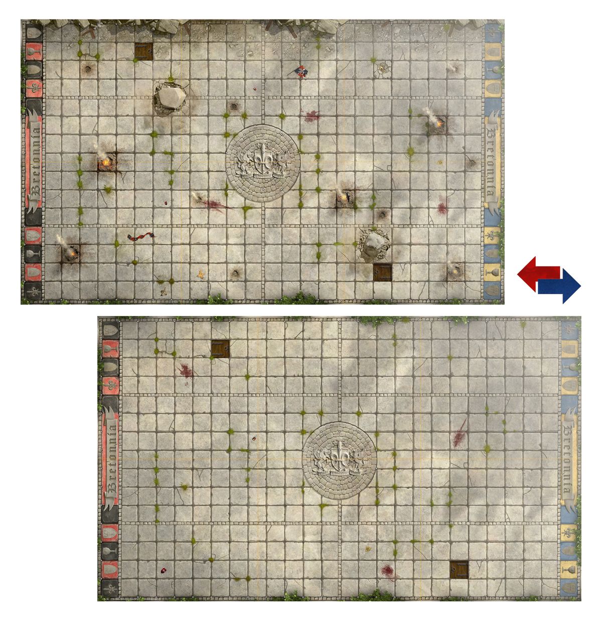 BLOOD BOW TEAM PITCH & DUGOUTS: BRETONNIAN
