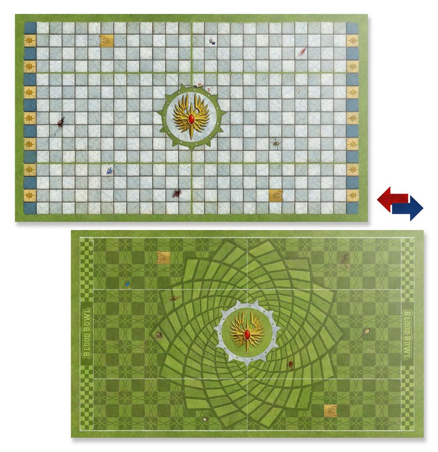 BLOOD BOWL PITCH AND DUGOUTS: HIGH ELF
