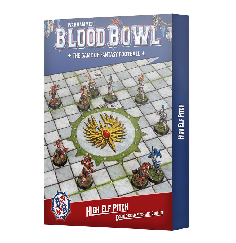 BLOOD BOWL PITCH AND DUGOUTS: HIGH ELF