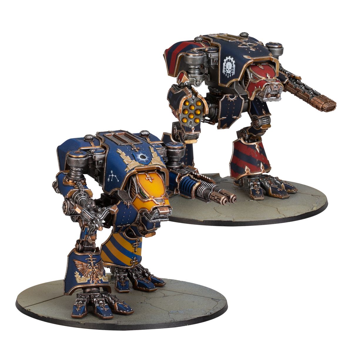LEGIONS IMPERIALIS: WARHOUND TITANS WITH URSUS CLAWS