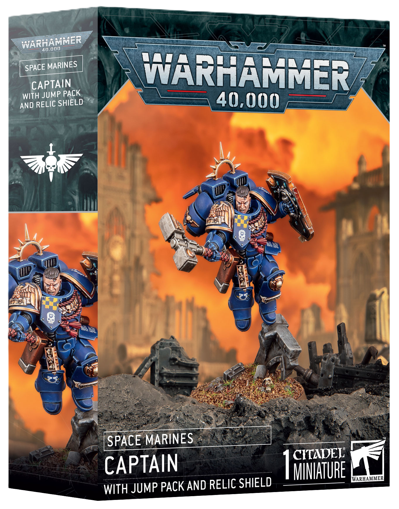 SPACE MARINE: CAPTAIN WITH JUMP PACK & RELIC SHIELD