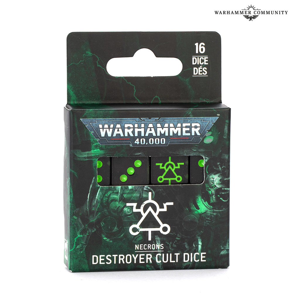 WARHAMMER 40000 DICESET: NECRONS DESTROYER CULT
