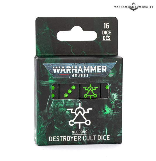 WARHAMMER 40000 DICESET: NECRONS DESTROYER CULT