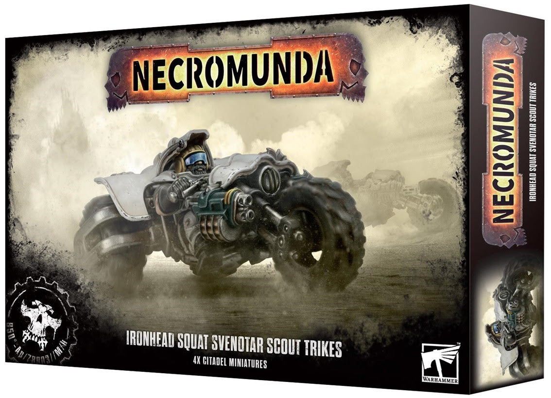 NECROMUNDA GANG: IRONHEAD SQUAT SVENOTAR SCOUT TRIKES