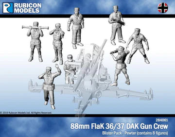 284061 - 88mm Flak 36/37 Dak Gun Crew - Pewter