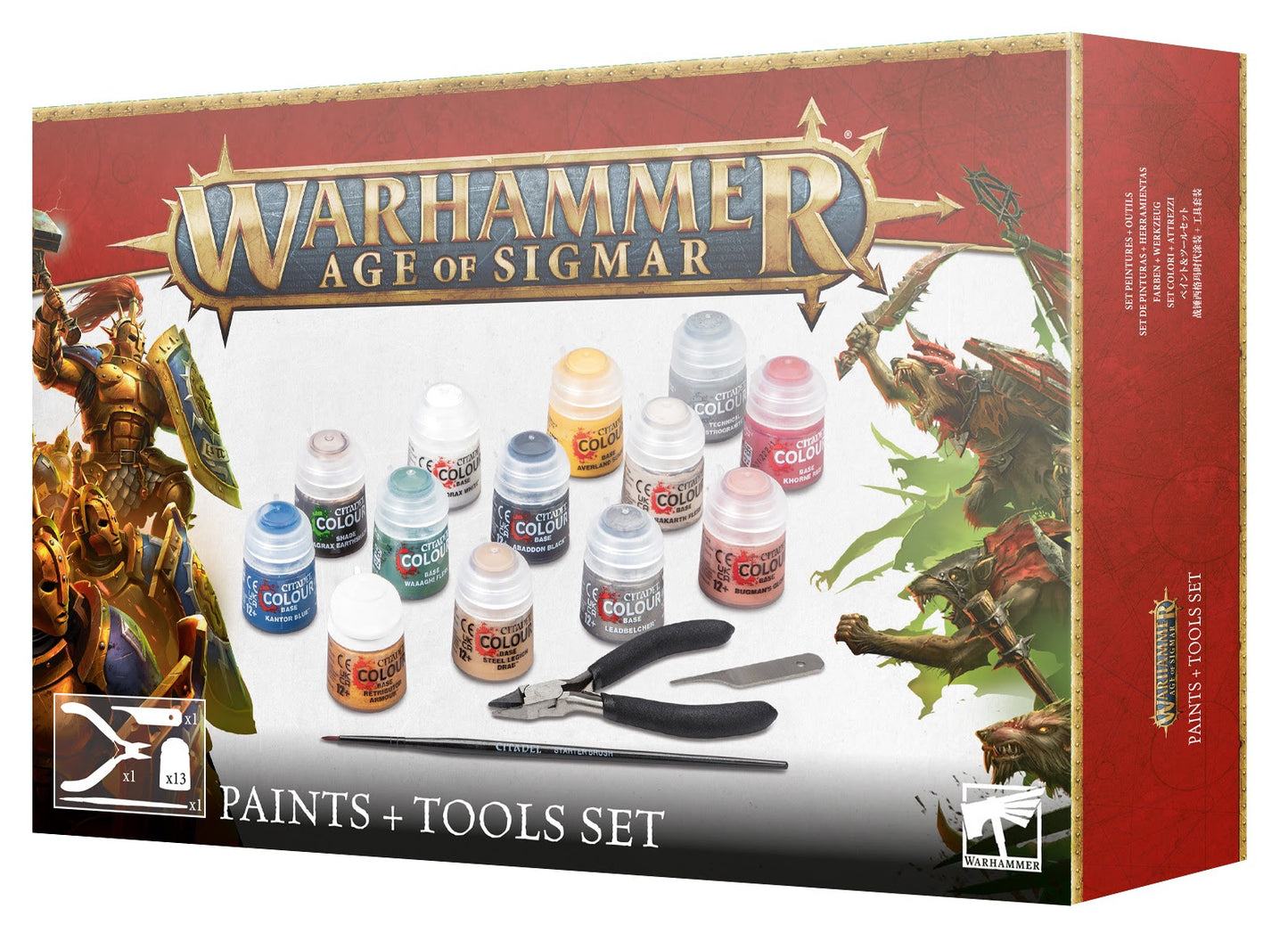 AGE OF SIGMAR PAINTS&TOOLS SET (JPN/SIM+TRA CHN)