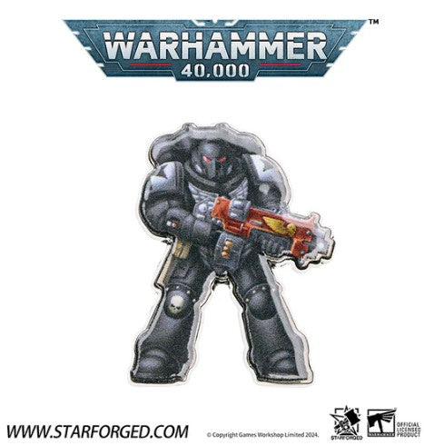 Space Marines Intercessors Chapter Refrigerator Magnet: Black Templar