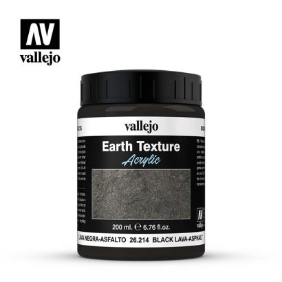 Vallejo Diorama Effects 26214 Black Lava-Asphalt 200ml