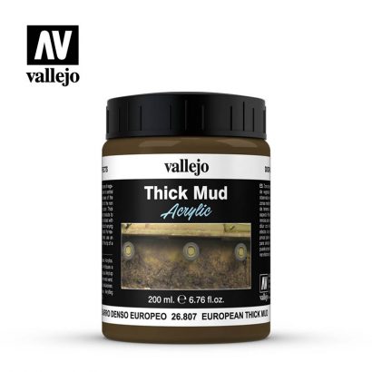 Vallejo Diorama Effects 26807 European Thick Mud 200ml