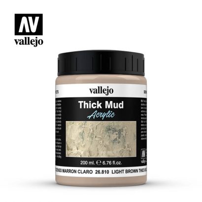 Vallejo Diorama Effects 26810 Thick Mud Light Brown Mud 200ml