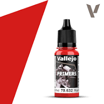 Vallejo Surface Primer 17ML 70632 Bloody Red