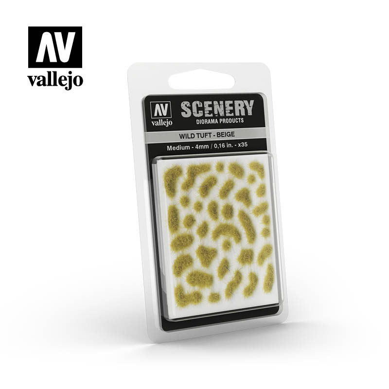 Vallejo Scenery SC408 Medium Wild Tuft - Beige