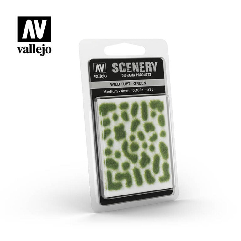 Vallejo Scenery SC406 Medium Wild Tuft - Green