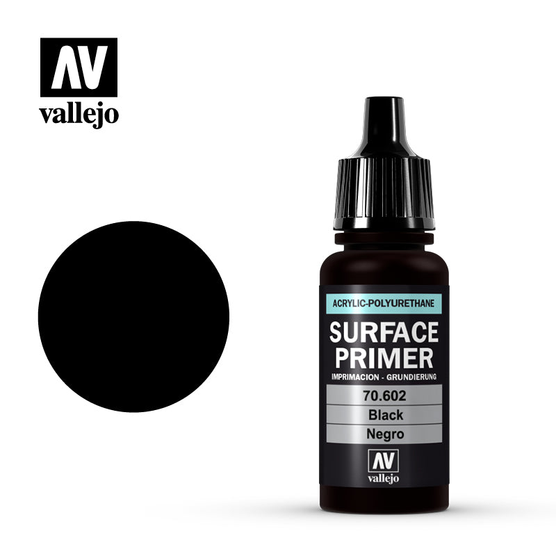 Vallejo Surface Primer 17ML 70602 Black