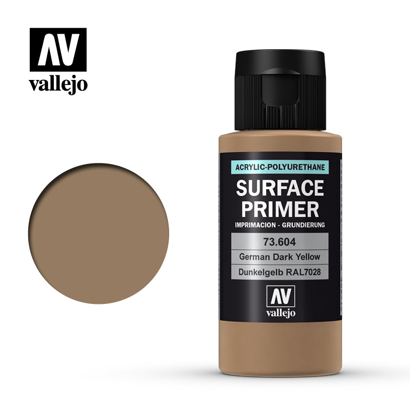 Vallejo Surface Primer 60ML 73604 German Dark Yellow