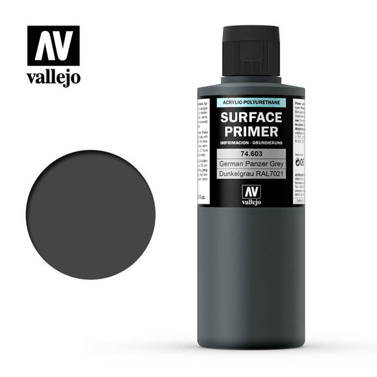 Vallejo Surface Primer 200ML 74603 German Panzer Grey