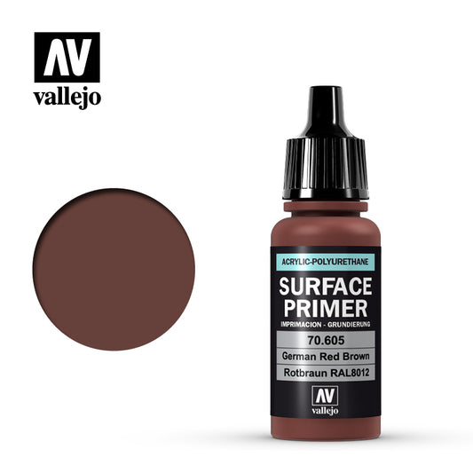 Vallejo Surface Primer 17ML 70605 German Red Brown