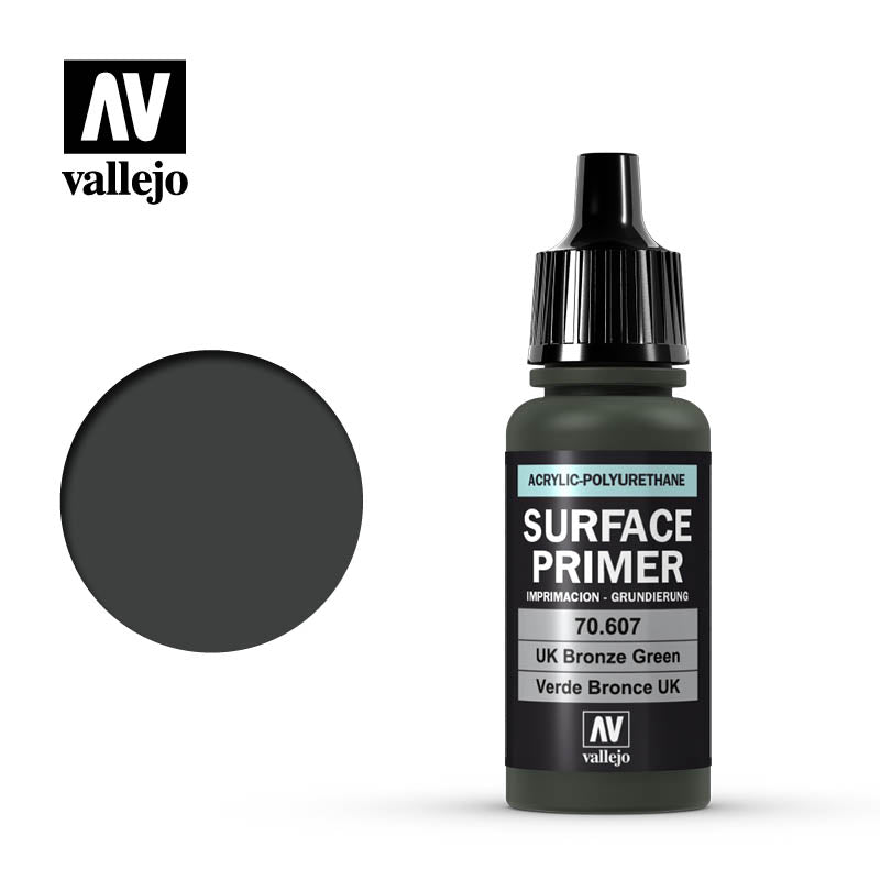 Vallejo Surface Primer 17ML 70607 U.K. Bronze Green