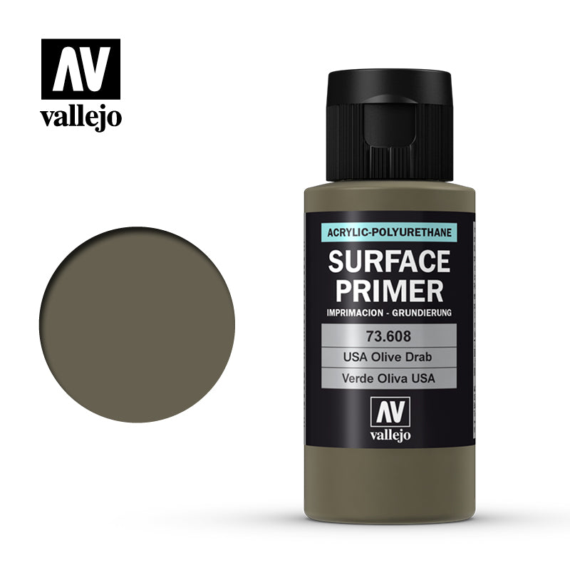 Vallejo Surface Primer 60ML 73608 U.S. Olive Drab