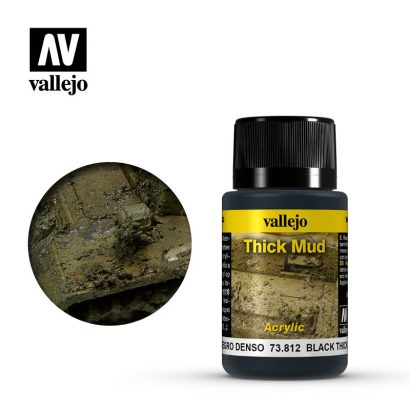Vallejo Weathering Effects 73812 Black Thick Mud