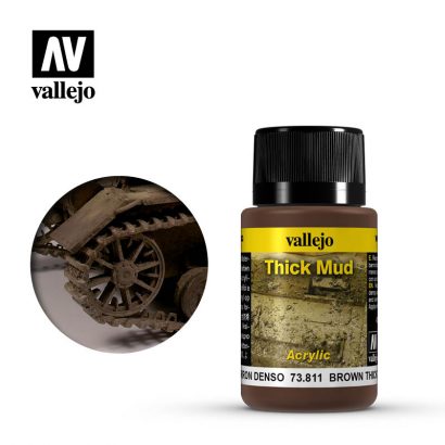 Vallejo Weathering Effects 73811 Brown Thick Mud