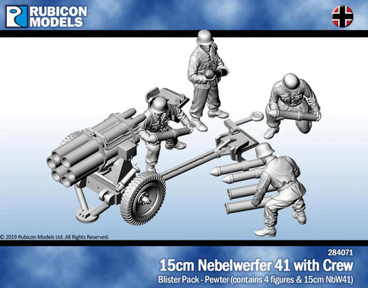 15cm Nebelwerfer 41 (15cm NbW41) with Crew - Pewter