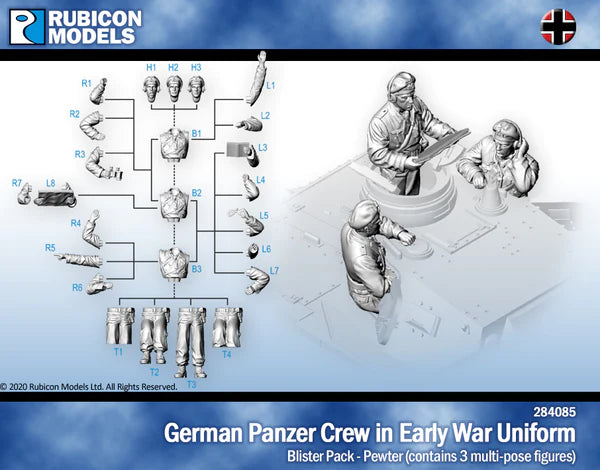 German Panzer Crew in Early War Uniform- Petwer