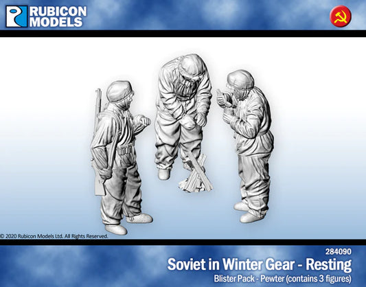 Soviet in Winter Gear - Resting - Petwer