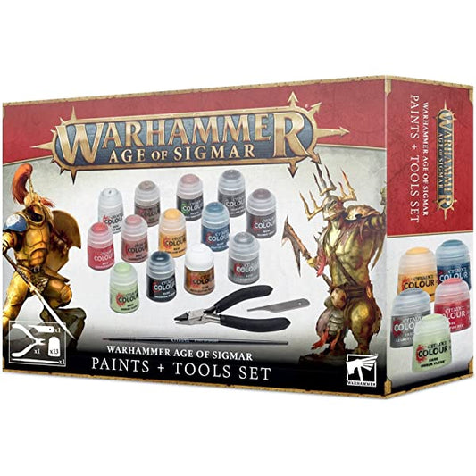 AGE OF SIGMAR PAINTS+TOOLS SET