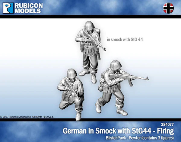 Germans in Smocks with STG44 Firing - Pewter