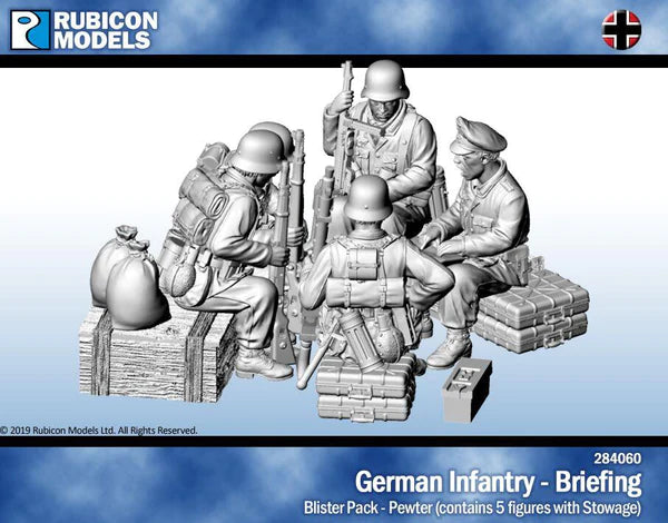 German Infantry - Briefing - Pewter