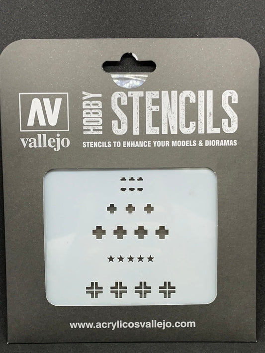 Vallejo Stencils Distorted Honeycomb