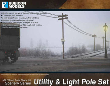 Utility and Light Pole Set